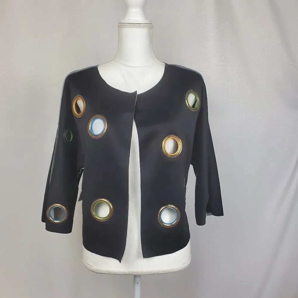 Adore Multi Colored Grommet Jacket - Picture 8 of 12